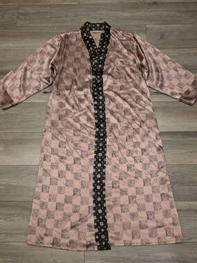 Vtg Robe Body Drama Old Hollywood Glamour